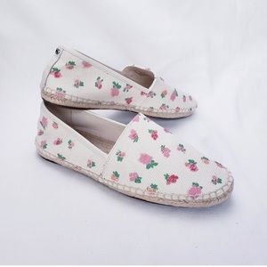 LIKE NEW Coach Canvas Floral Print Espadrilles